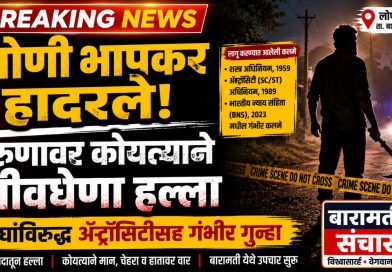 लोणी भापकर येथे तरुणावर कोयत्याने जीवघेणा हल्ला; चौघांविरुद्ध ॲट्रॉसिटीसह गंभीर गुन्हा दाखल लोणी भापकर येथे तरुणावर कोयत्याने जीवघेणा हल्ला; चौघांविरुद्ध ॲट्रॉसिटीसह गंभीर गुन्हा दाखल