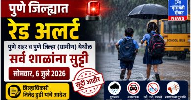 पुणे जिल्ह्यात रेड अलर्ट; आज सर्व शाळांना सुट्टी